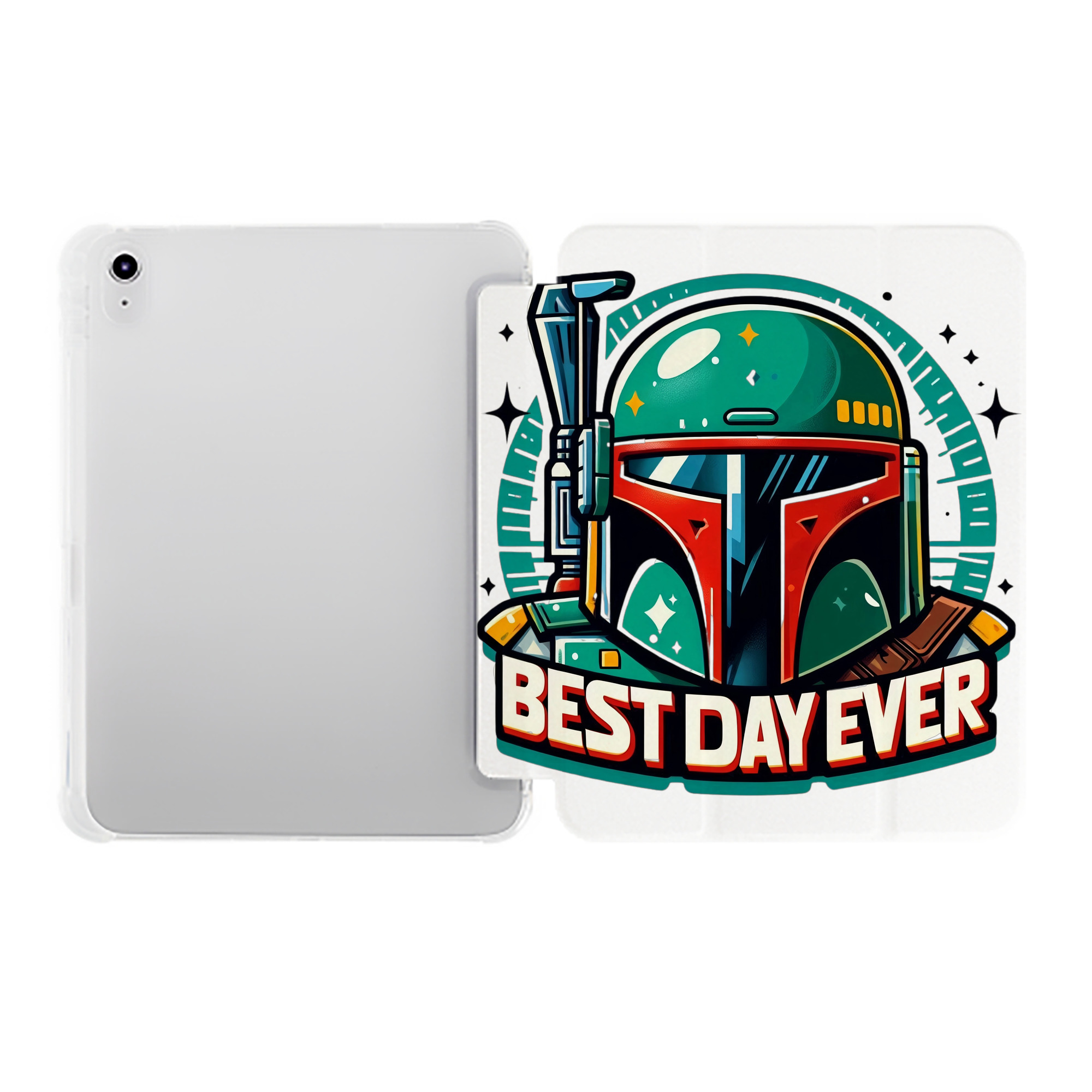 （画像用） スター・ウォーズ Star Wars IPad ケース ペン収納付き 三つ折りスタンド PUレザー×シリコン 対応機種9.5/10.5/10.9インチ